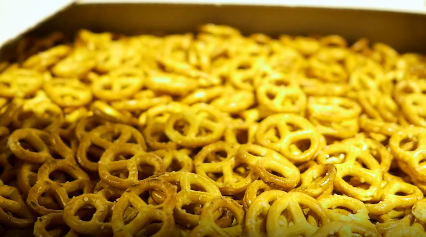 The new line of pretzels was launched